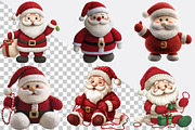Crochet Yarn Christmas Santa Clipart, an Illustration by SVGArt (Thumbnail 2 of 8)