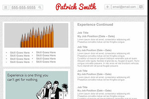 Pin-It Template Resume