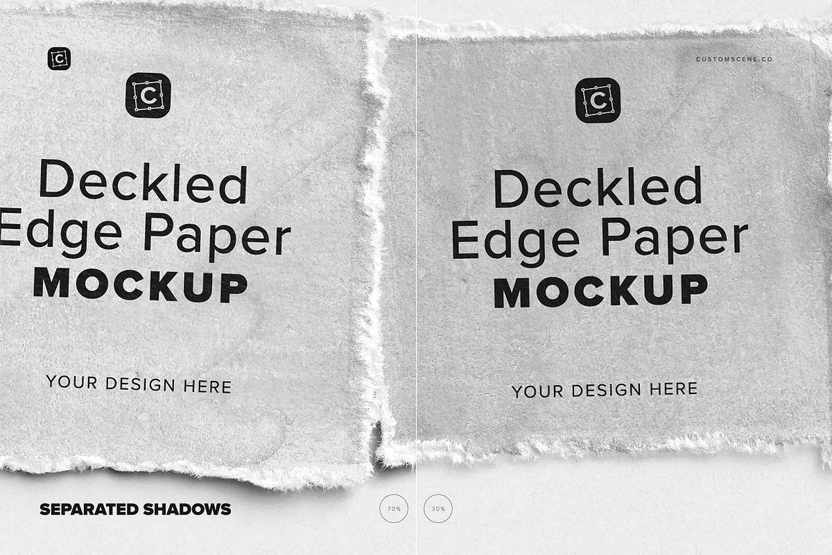 Sampling Deckled Edge Paper, a Product Mockup by Custom Scene (Photo 9 of 10)