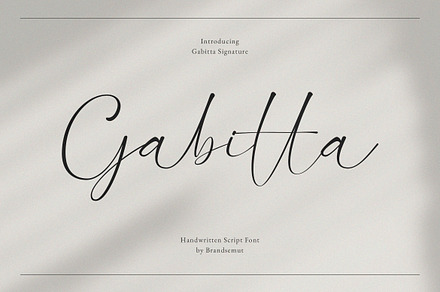 Gabitta – Handwritten Script Font