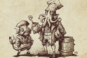 Squid Brush Pack for Procreate, a Brush Add-On by Frankentoon Store (Thumbnail 7 of 7)