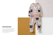Cuffed Sleepsuit Mockup Set, a Bottom Mockup by creatsy5 (Thumbnail 7 of 9)