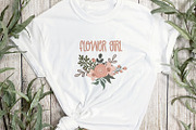 Pink Floral Clipart & Seamless Paper, an Illustration by illuztrate (Thumbnail 3 of 6)