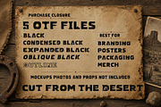 SANDRIX Western Desert Font Family, a Blackletter Font by Nouric Design (Thumbnail 4 of 4)