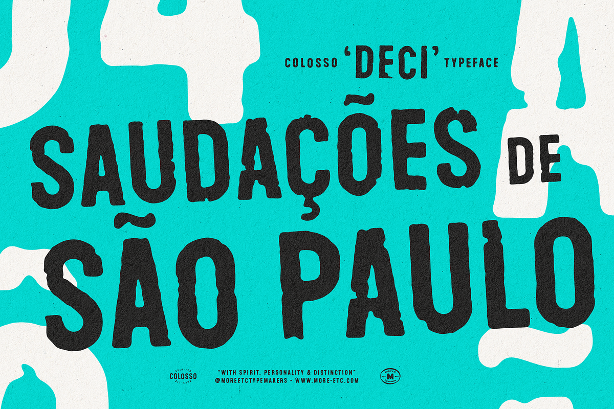 Colosso Deci Display Font, a Sans Serif Font by More Etc. Studios (Photo 9 of 13)