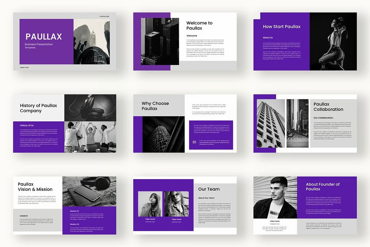 Paulax – Business PowerPoint, a Presentation Template by kreatifreya (Photo 2 of 5)