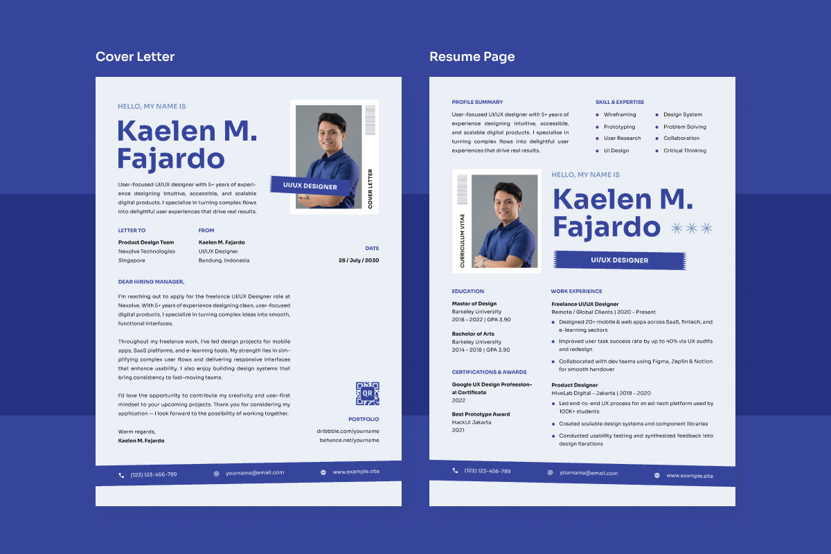 Bold Personal Resume for Creatives preview 2