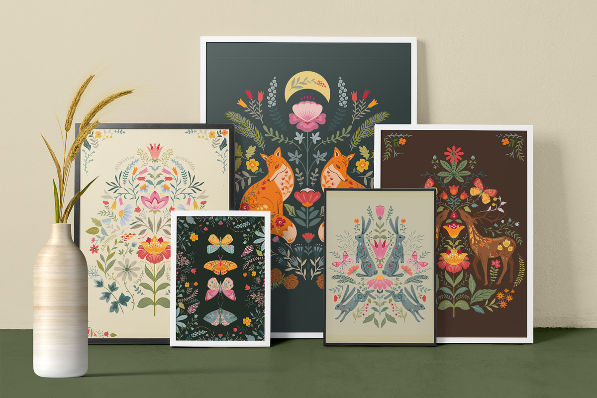 Forest Stories. Folk Collection, an Object Graphic by Molly art (Photo 10 of 17)