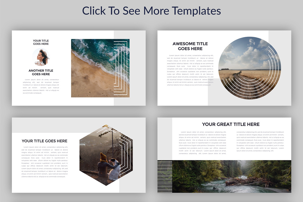 GEOMETRY.Minimal Powerpoint Template, a Presentation Template by Andrew Kras Design (Photo 5 of 7)