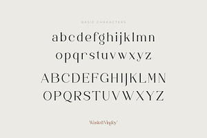 Wasted Vindey - Classy Serif Font