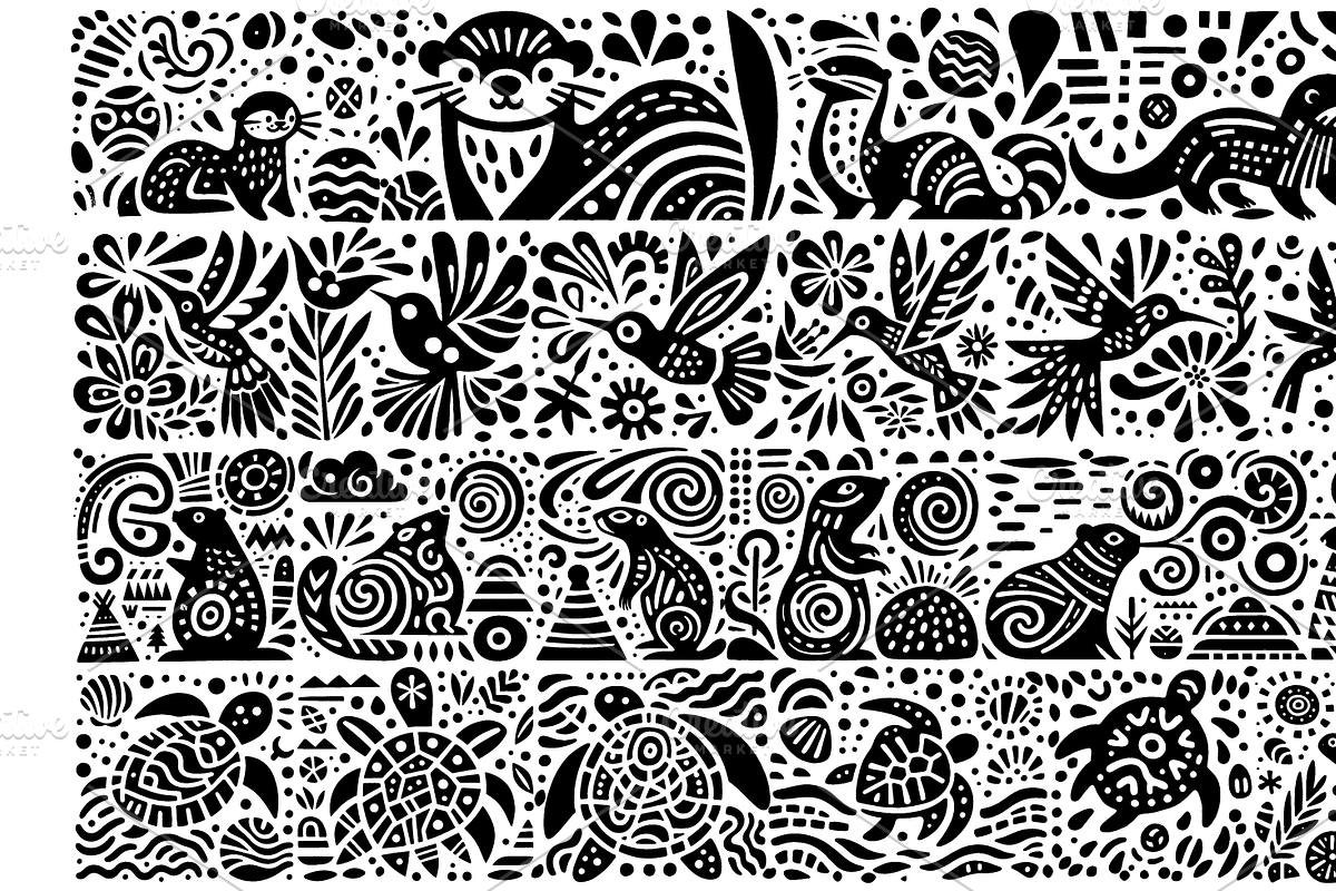 Vintage Animals and Pets Folk Art, a Decorative Illustration by devastd (Photo 26 of 29)
