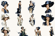 Roaring Twenties Clipart Bundle, a Person Illustration by BusyDaydesign (Thumbnail 3 of 9)