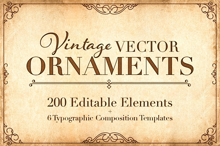 Vintage Vector Ornaments