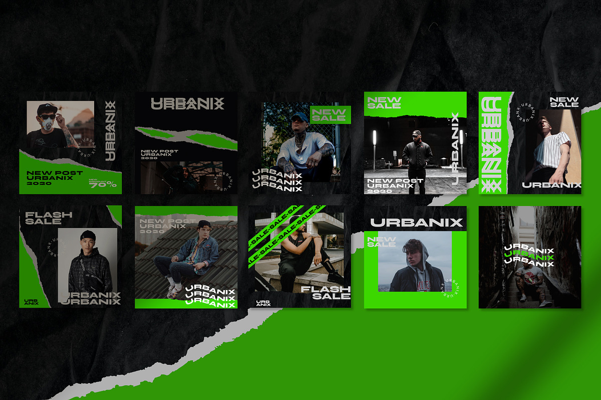 Urbanix 60 Instagram Post Template, a Social Media Template by Compaq_Creative (Photo 3 of 8)