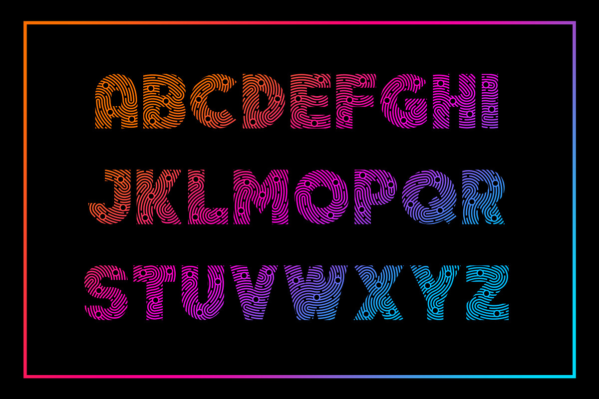 Minutiae Display Font preview 4