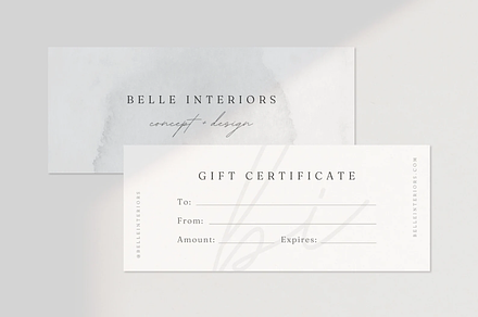Gift Certificate Template Canva, a Business Card Template by frommakertomaker
