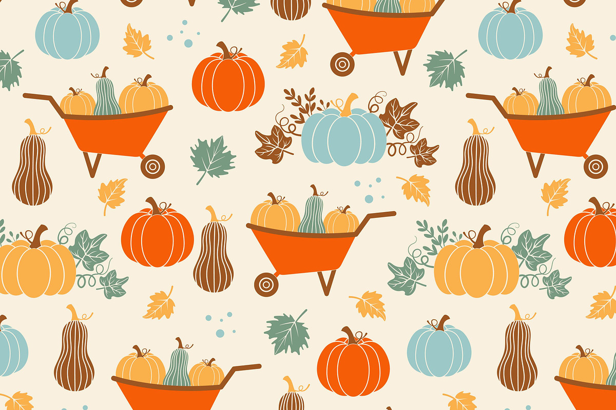 Happy Thanksgiving Patterns, a Pattern Graphic by EltaMaxArt (Photo 3 of 8)