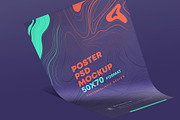 Realistic 3D Poster PSD Mockup, a Print Template by Sinlatown (Thumbnail 5 of 5)