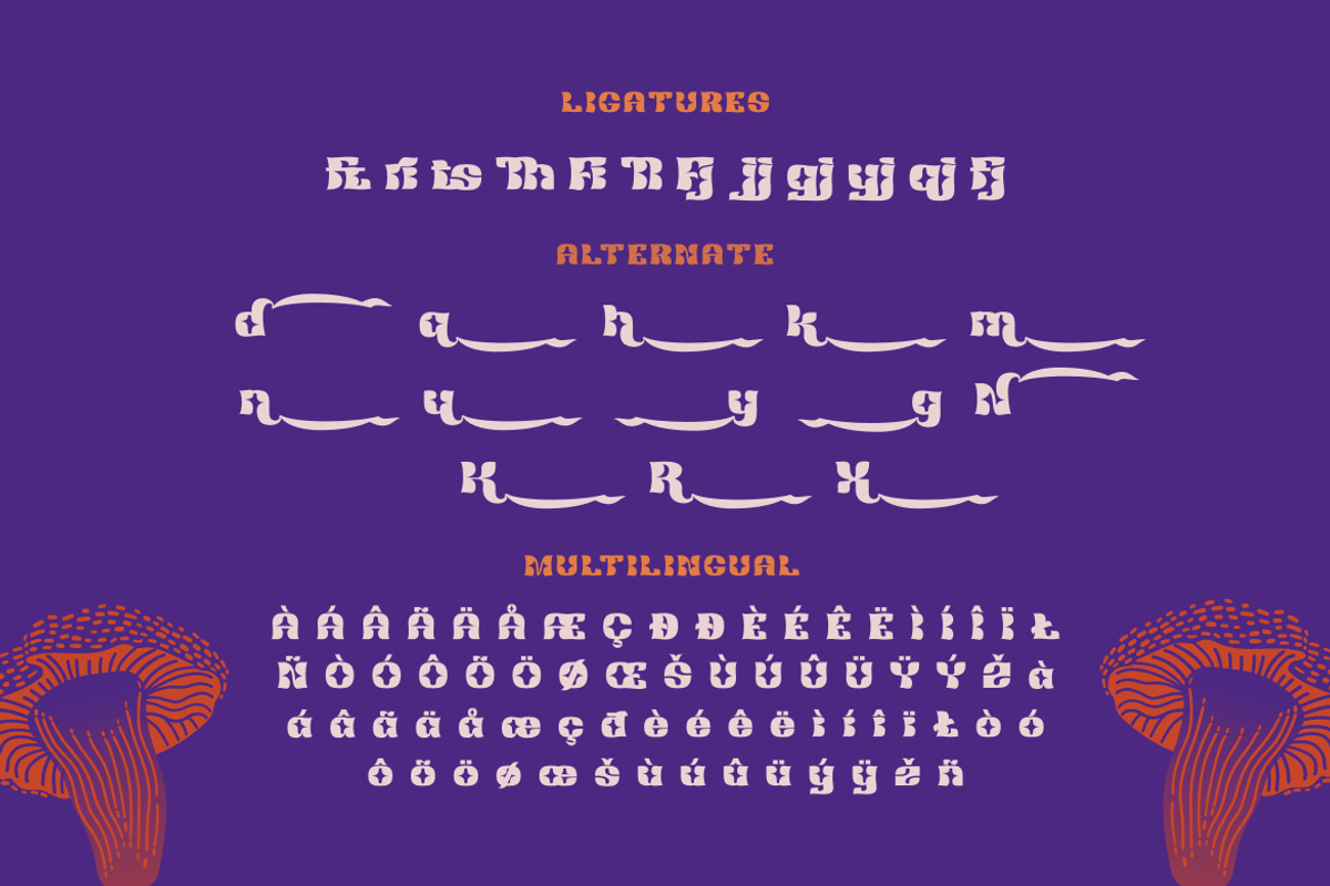 Redsema | Groovy Retro Font, a Font by twinstd (Photo 10 of 12)