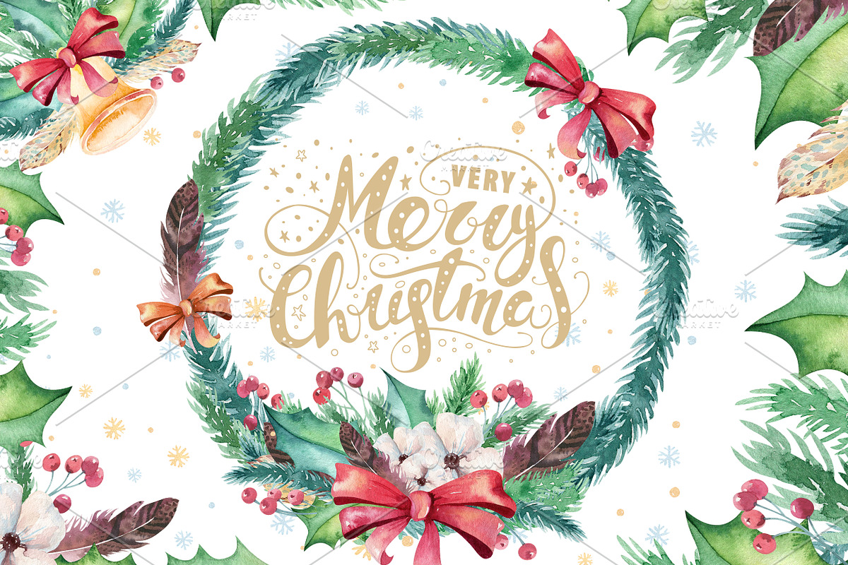 Christmas floral collection, an Animal Illustration by Peace ART (Photo 6 of 6)