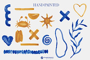 Beach House Watercolor Patterns, a Pattern Graphic by Youandigraphics (Thumbnail 16 of 19)