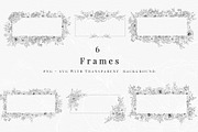 Botanical Line Art SVG & PNG Bundle, a Decorative Illustration by AW Studios (Thumbnail 5 of 7)