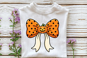 Halloween Bow Pumpkin Ghost PNG, a Work Illustration by CraftArtStudio (Thumbnail 2 of 4)
