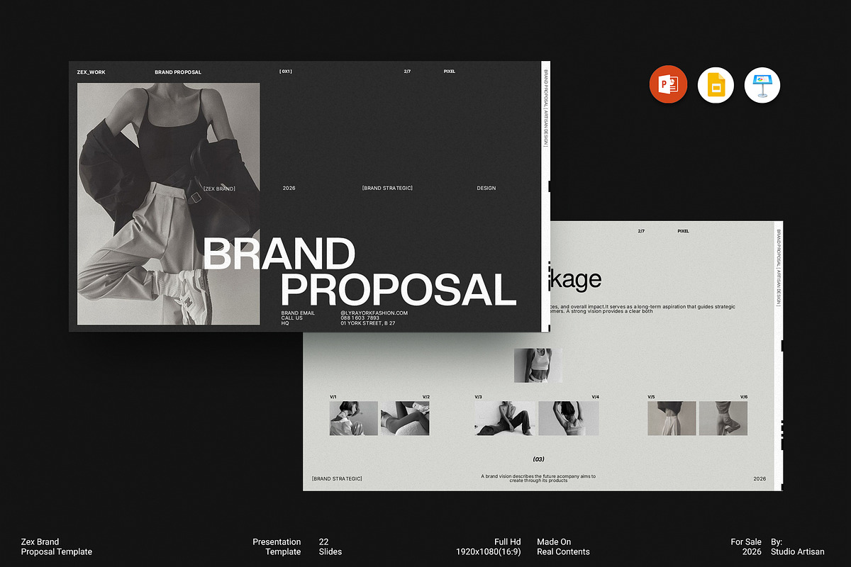 Zex Brand Proposal Presentation, a Presentation Template by Studio Artisan (Photo 1 of 9)