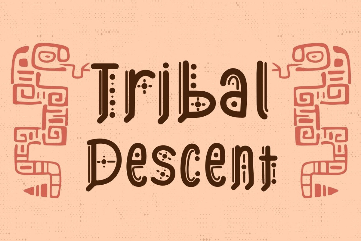 Aztec Line – Ancient Display Font, a Symbol Font by Attype (Photo 3 of 8)