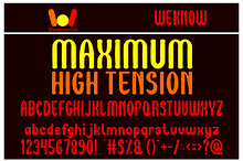 maximum high tension font