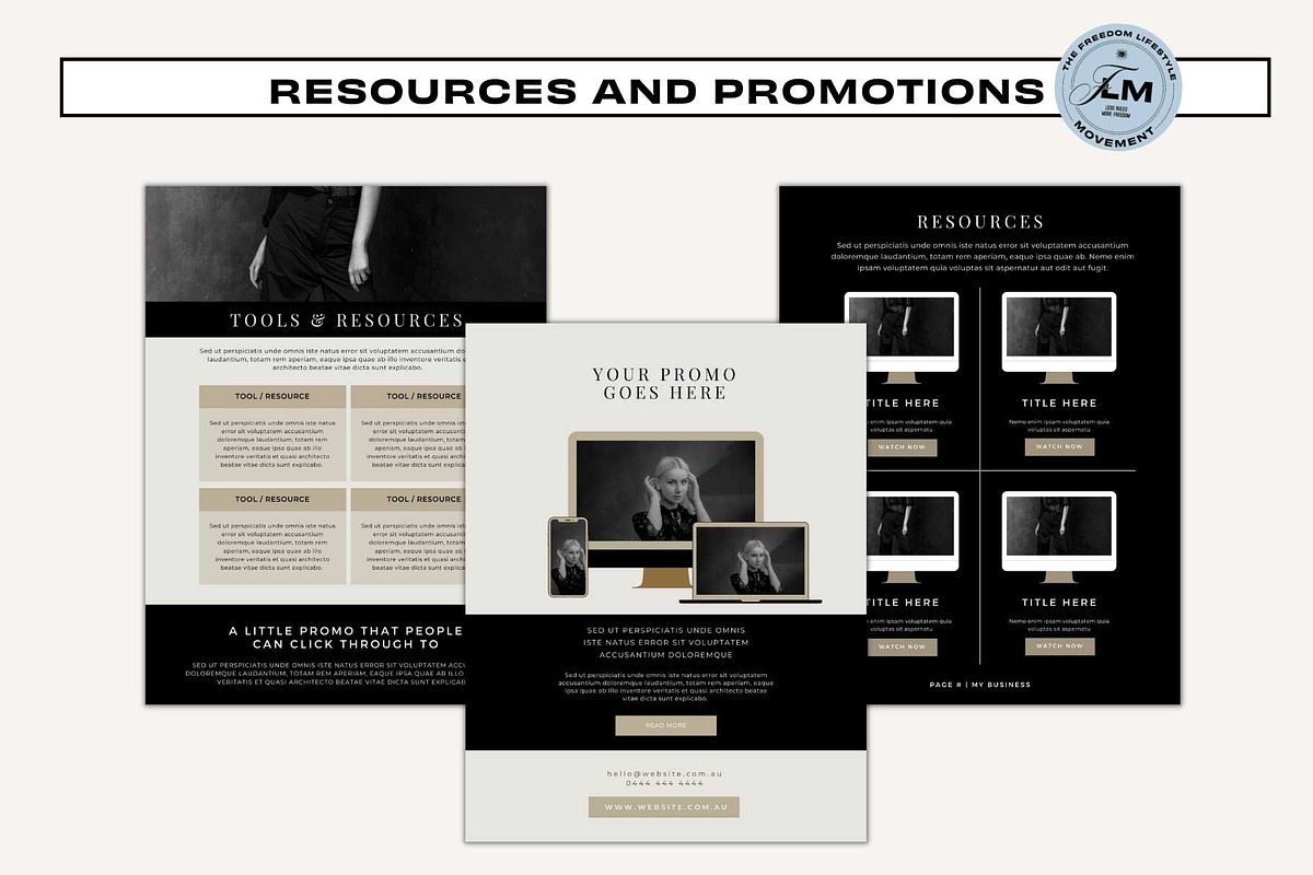 Ebook - Noir Luxe, a Social Media Template by Freedom Business Shop (Photo 6 of 10)