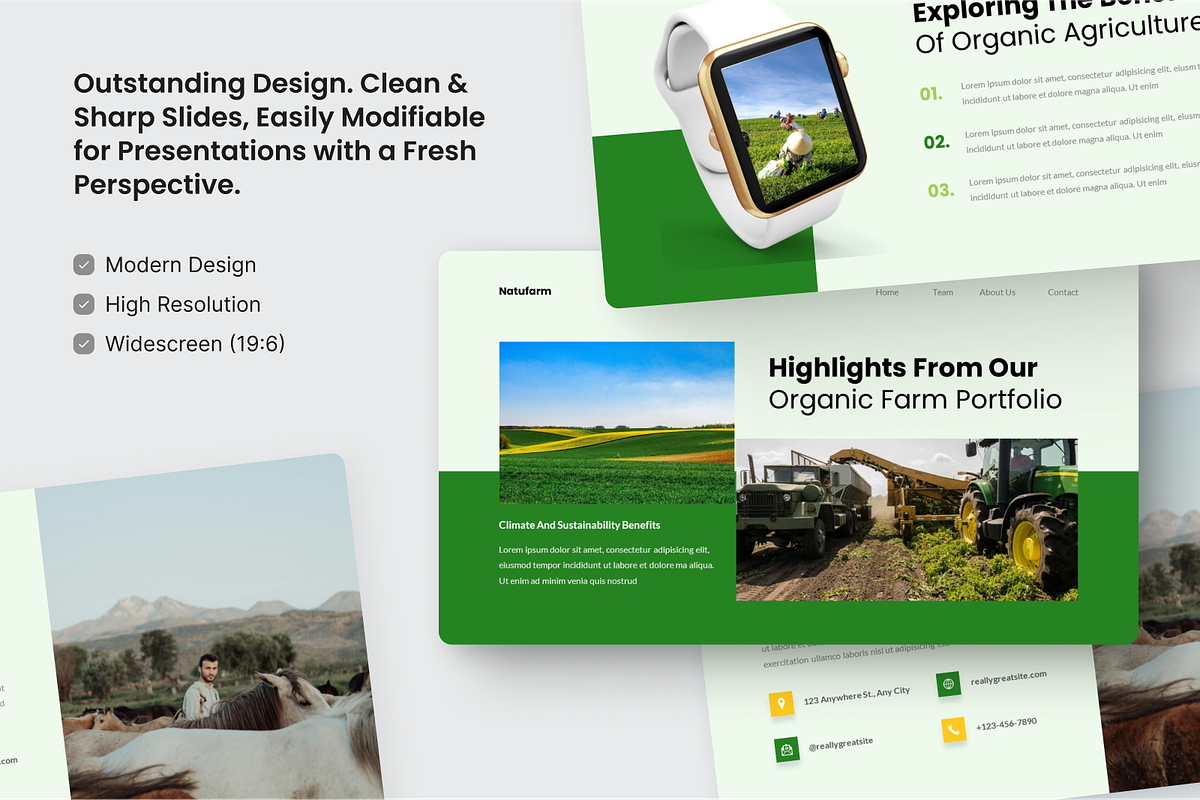 Organic Agriculture Farm Keynote, a Presentation Template by SquidPixey (Photo 3 of 6)