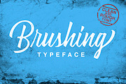 Brushing, a Script Font by Secondivison Supply (Thumbnail 2 of 8)
