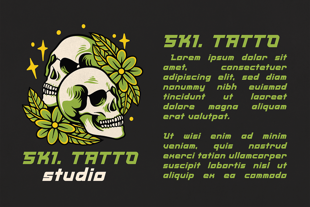 Techno Titan, a Sans Serif Font by HipFonts (Photo 5 of 8)