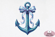 Preppy Summer Anchor Png, an Illustration by Daily.Designs (Thumbnail 1 of 4)