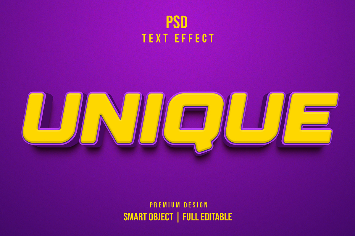 Unique 3d text effect, a Layer Style Add-On by himelgfx