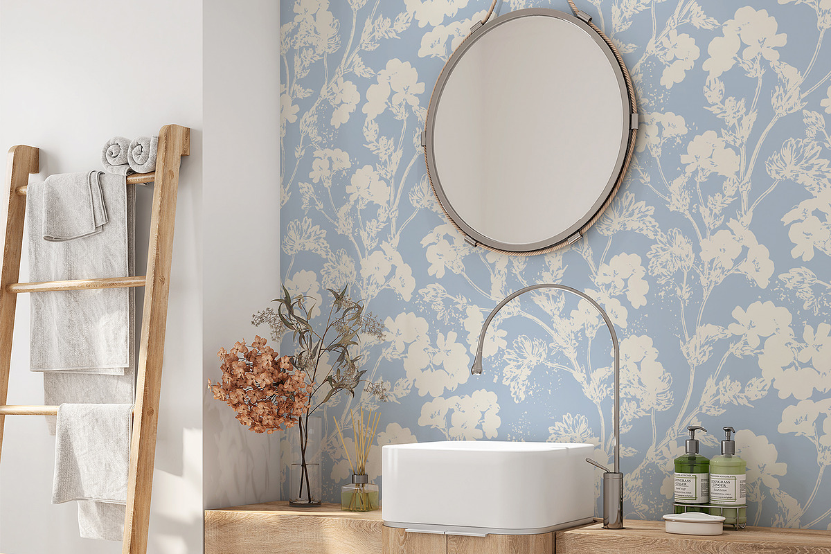 White Blooming Flowers, a Wallpaper Graphic by MalyskaStudio (Photo 3 of 14)