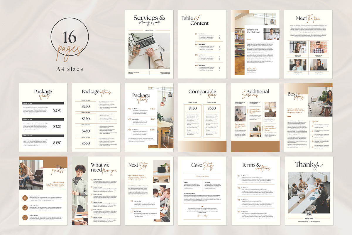 Services And Pricing Guide CANVA, a Brochure Template by Niofix (Photo 2 of 6)