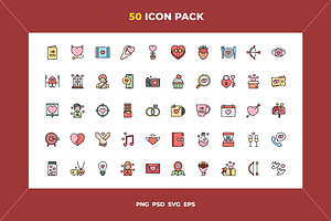 Valentines day icons, an Icon by Wencory