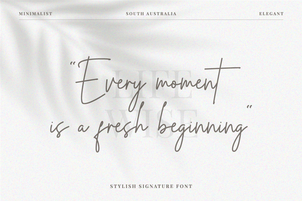 South Australia Stylish Script Font, a Script Font by Cherryline Master (Photo 3 of 13)