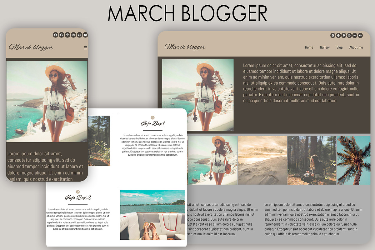 March Blogger/traveler Block theme, a WordPress Template by mgh3d (Photo 1 of 4)