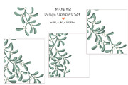 Set of Mistletoe Branch Elements, an Object Graphic by Toltemara (Thumbnail 1 of 3)