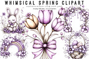 Whimsical Spring Clipart, an Illustration by SinaCreation (Thumbnail 1 of 9)
