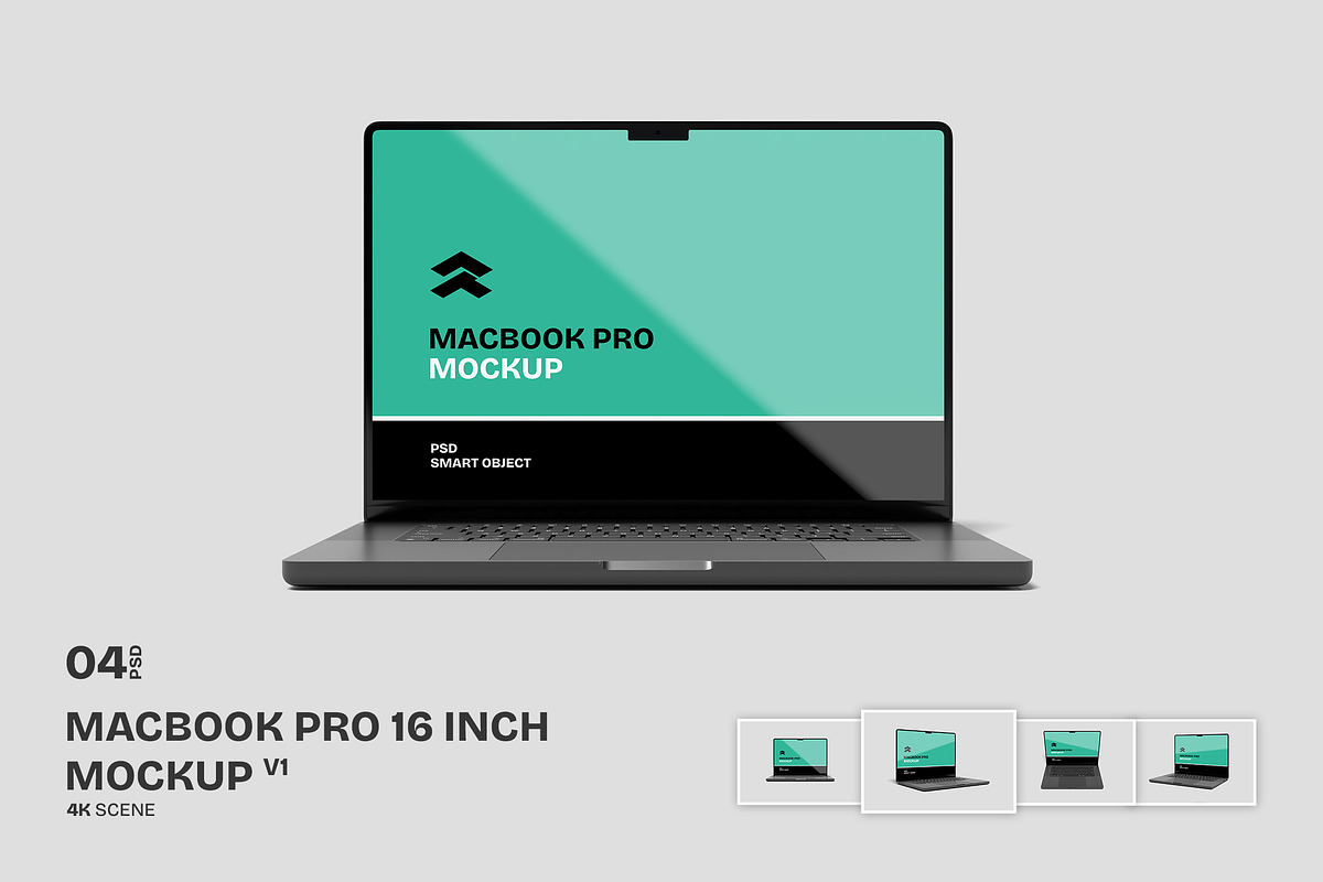Macbook Pro 16 Inch - Mockup, a Mac Mockup by Rometheme Std (Photo 1 of 5)
