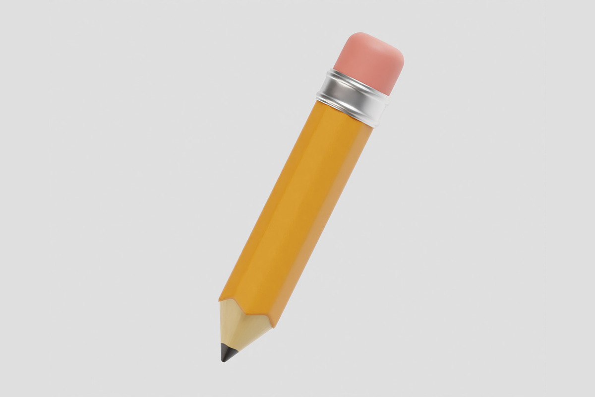 Pencil 3d model, an Object 3D Model by fahad121 (Photo 7 of 7)