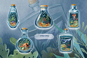 Underwater world watercolor collecti, an Animal Illustration by IrynaPanashii (Thumbnail 7 of 16)