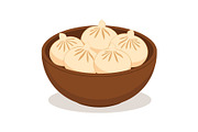 Steamed Dumpling Bowl Clipart, an Object Graphic by Gfx_Store (Thumbnail 10 of 13)
