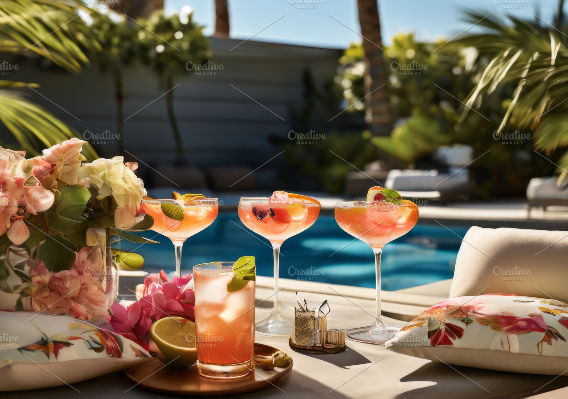 Pink cocktails. Cold drinks, a Beauty & Fashion Photo by Fascinadora