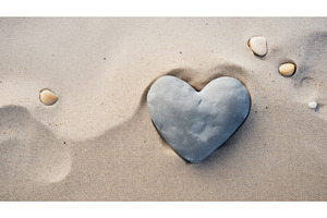 red shape heart background ai, an Abstract Photo by pikepicture