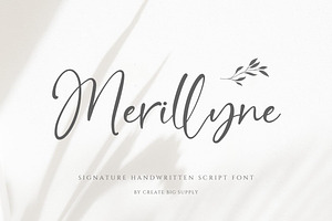 Merillyne Signature - Natural Script